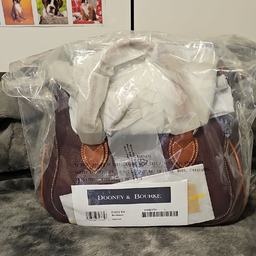 Dooney & Bourke Pebble Leather Satchel